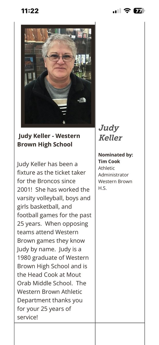 Western Brown HS tweet media