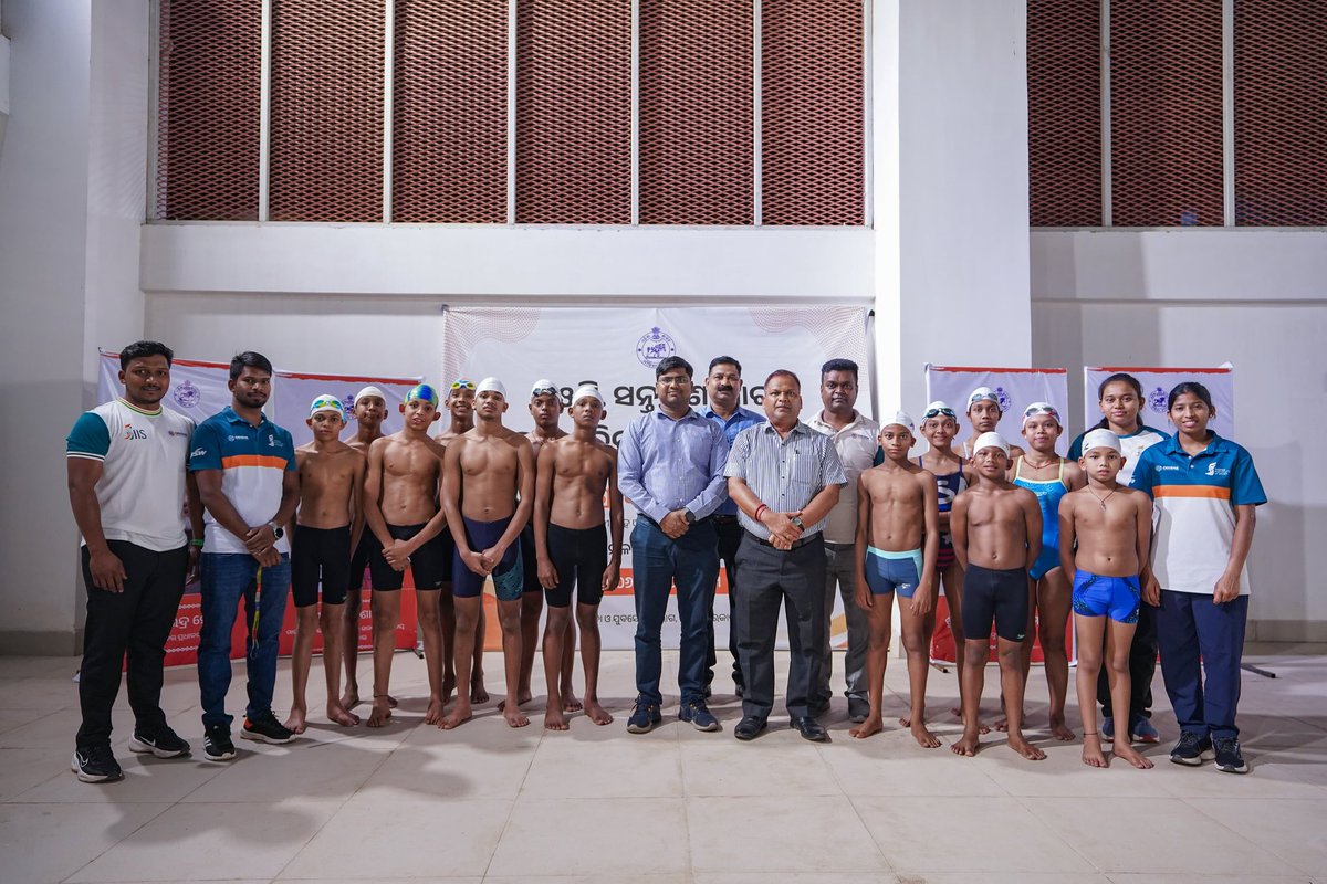 IIS_Vijayanagar's tweet photo. A step forward for grassroots swimming in Odisha. 🏊‍♂️

The Swimming Grassroots Center at Niladri Vihar, Bhubaneswar was virtually inaugurated by Shri Amit Shah in the presence of Shri Mohan Charan Majhi and Shri Suryabanshi Suraj, with officials from DSYS, Government of Odisha and the Inspire Institute of Sport present at the ceremony.

#CraftingVictories 🇮🇳