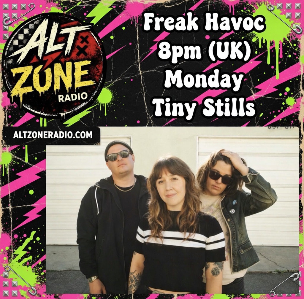 AltzoneRadio's tweet image. This week on the Freak Havoc show (Mondays 8pm UK time) Marc Freak interviews the fabulous Tiny Stills - their new single, influences, life on the road and things that go bump in the night. altzoneradio.com #tinystills #altzoneradio #alternativemusic #indierock #poppunk