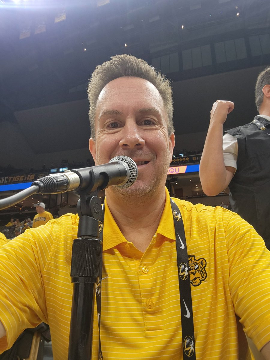 RandymoVoice's tweet photo. Always bittersweet when it's the last home game of the season. πͺ But always humbled and proud to be to the Stadium/Arena Announcer at my alma mater for @MizzouAthletics @MizzouFootball @MizzouHoops.
PUBLIC ADDRESS today for Mizzou Hoops vs Arkansas. 1pm tip.
#MIZ #PAGAMEDAY https://t.co/o91tH1nv3B