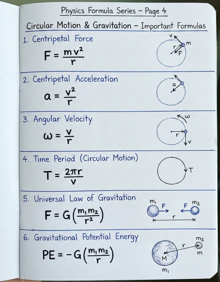 codek_tv's tweet photo. Circular Motion &amp; Gravitation https://t.co/RQsHfkTNoj