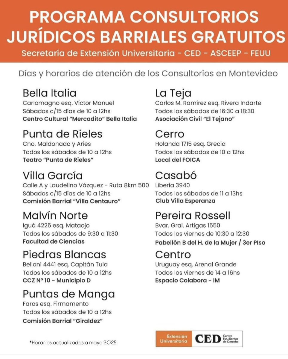 Den RT que muchísimas personas, siempre precisan el asesoramiento y no cuentan con los medios económicos!