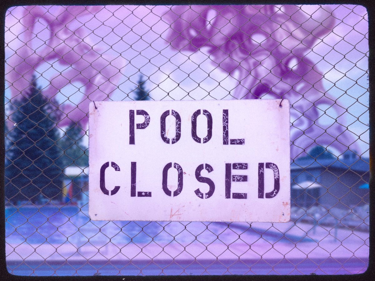 Don't go into the pool.