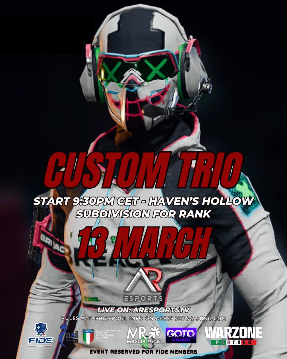 Ar Esports - Tournaments Warzone Call Of Duty tweet media