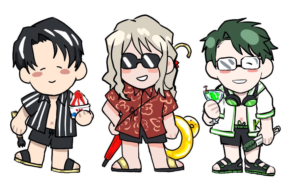 海灘旅行三人組