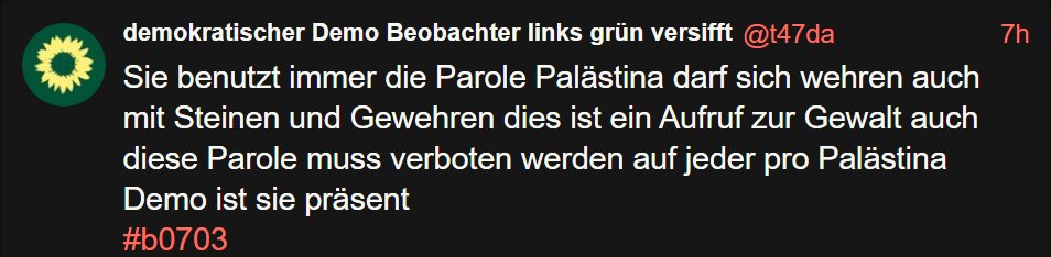 Mausebaer17's tweet photo. Torsten Kirschke (Bündnis 90/Die Grünen) schlich heute schon wieder um die Pro-Palästina-Demo herum. Erst letzte Woche hat er jemanden angezeigt, jetzt spielt er wieder "Presse". Er ist für Verbote von Parolen. Warum man so jemanden da rumlaufen lässt, verstehe ich nicht. #b0703 https://t.co/kwW6XOighJ