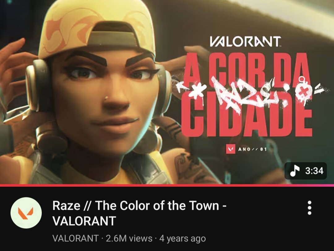 riot pumped out two amazing music videos about raze then proceeded to do nothing with her character that doesn't involve being killjoy's girlfriend for the next 4 years