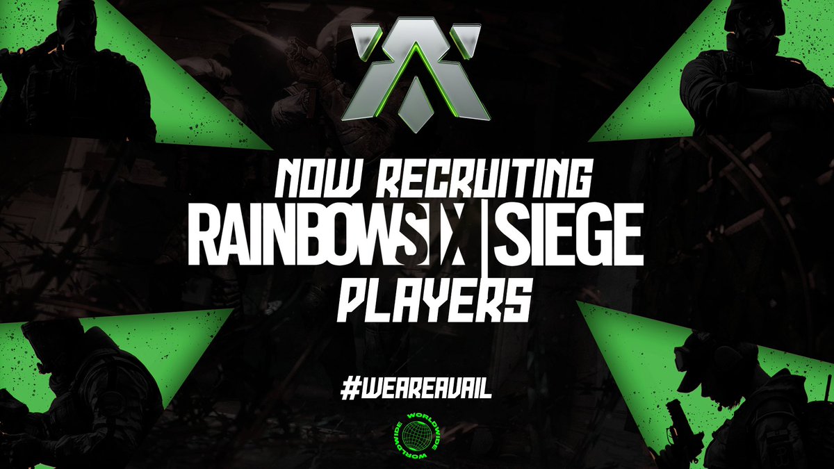 Over here at Avail Syndicate we are on the hunt for skilled, experienced R6 players ready to obliterate the competition! Big ambitions, big plays – if you’re ready to compete at the highest level, we want YOU. DM us! #R6 #SiegeX #RainbowSixSiege