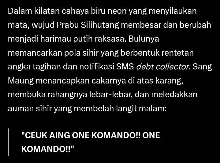 Kalau bukan orang stress mana bisa sih nulis cerita kayak begini 😭😭 isinya beneran kayak mimpi pas lagi demam bjirrrr 😭