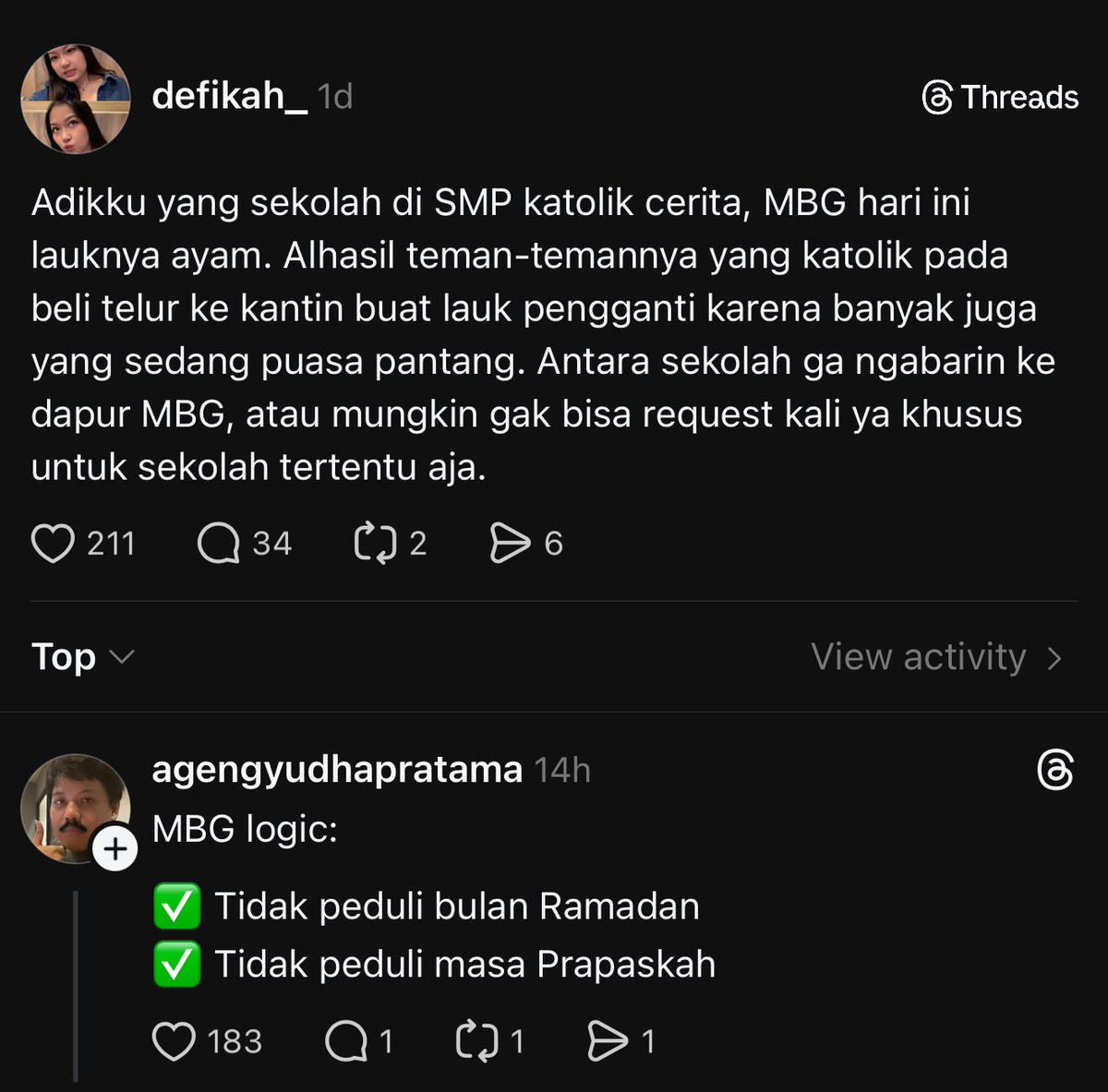 Cerita MBG dari sekolah Katolik: