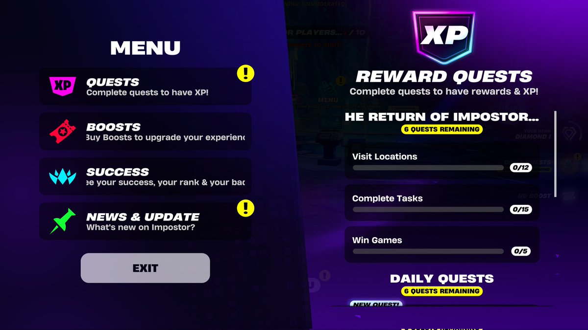 Impostor UEFN Official tweet media