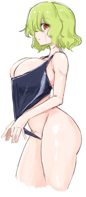 ぱぱっとリクで 競泳水着のむちむち幽香さん!!!