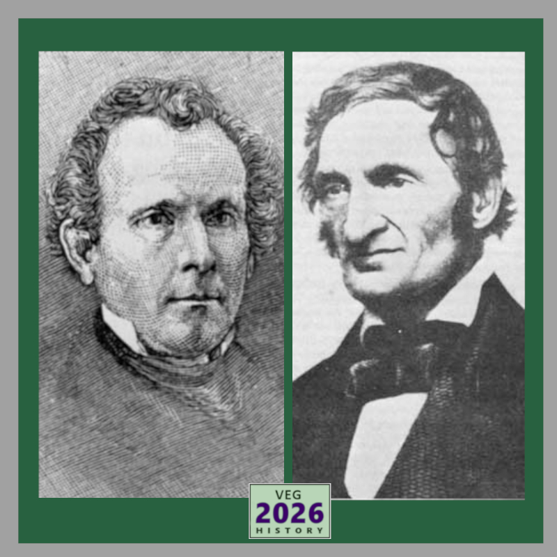 On this date in 1837, the American Physiological Society, formed by outspoken vegetarians Sylvester Graham and Dr. William Alcott, held its first meeting at Amory Hall in Boston.