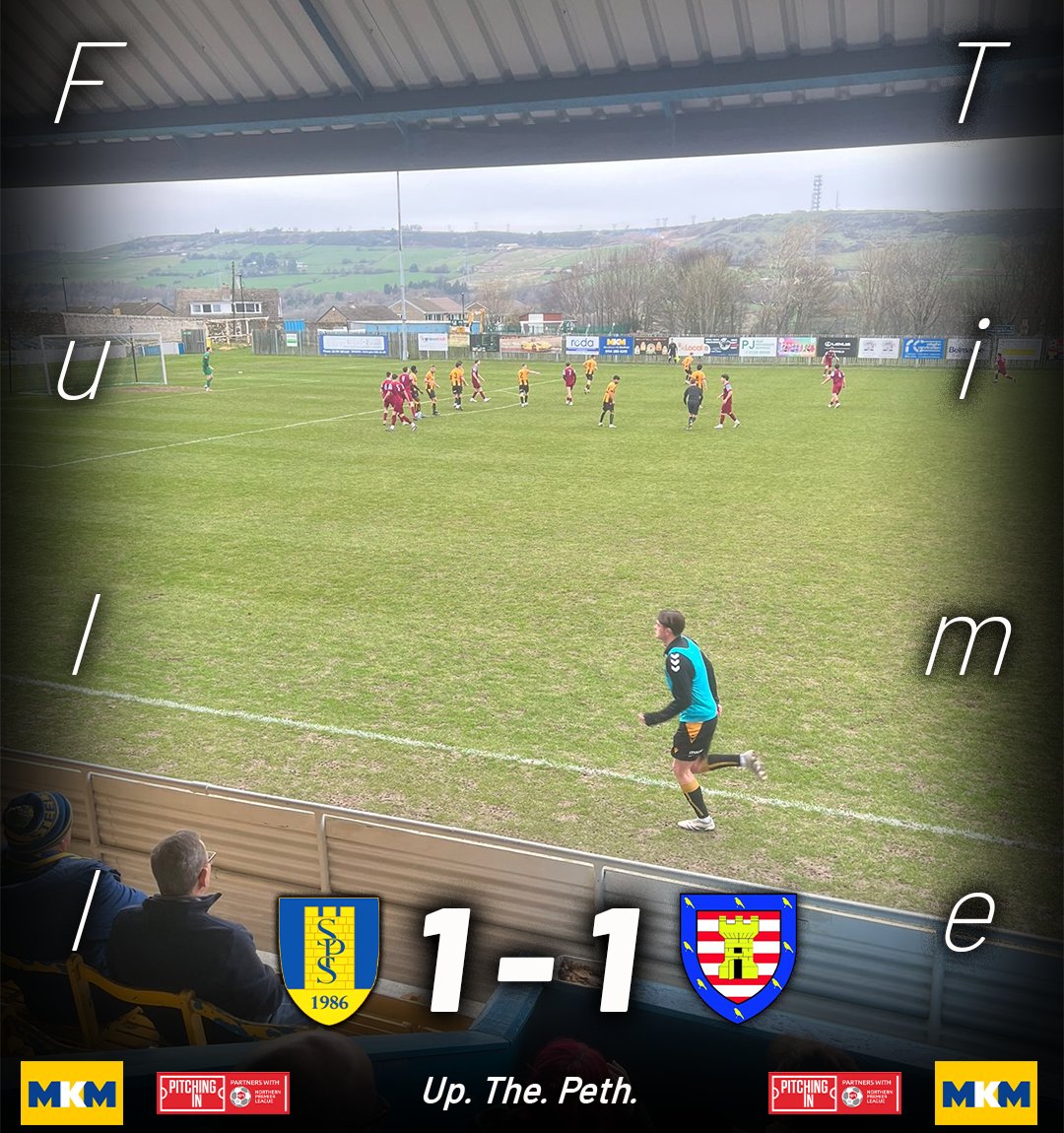 We rescue a point after playing 75 minutes with 10 men 💪

#UpThePeth