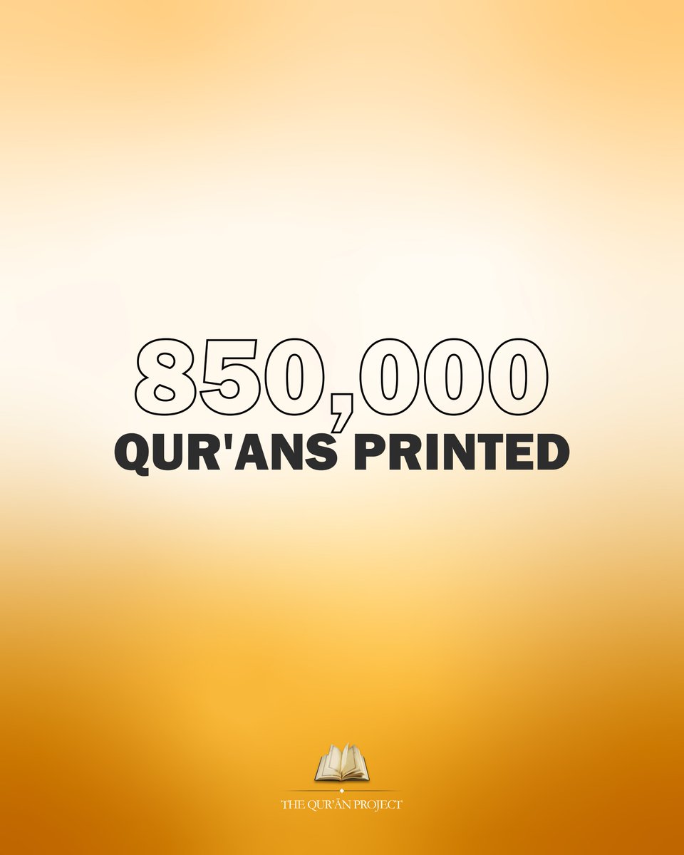 QURANPROJECTorg's tweet image. The Qur'an Project's Global Reach 🌍

📖 850,000 Qur'an translations printed

📚 1.4 million total Islamic resources distributed

Be part of the impact 👉 quranproject.org/donations

#donation #quran #charity #nonprofit