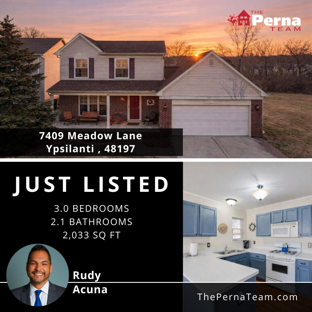 PernaTeamRE's tweet image. 📣🆕🏡⁠JUST LISTED HOMES!🏡⁠🆕📣

🏠7409 Meadow Lane, Ypsilanti 48197

🛏️ 3 bedrooms
🛀 2.1 baths
🚗 2 garage

Spacious colonial in Raymond Meadows and a large lot with paver patio and retractable awning for outdoor living.

👉👉 For more information bit.ly/4s6urW7