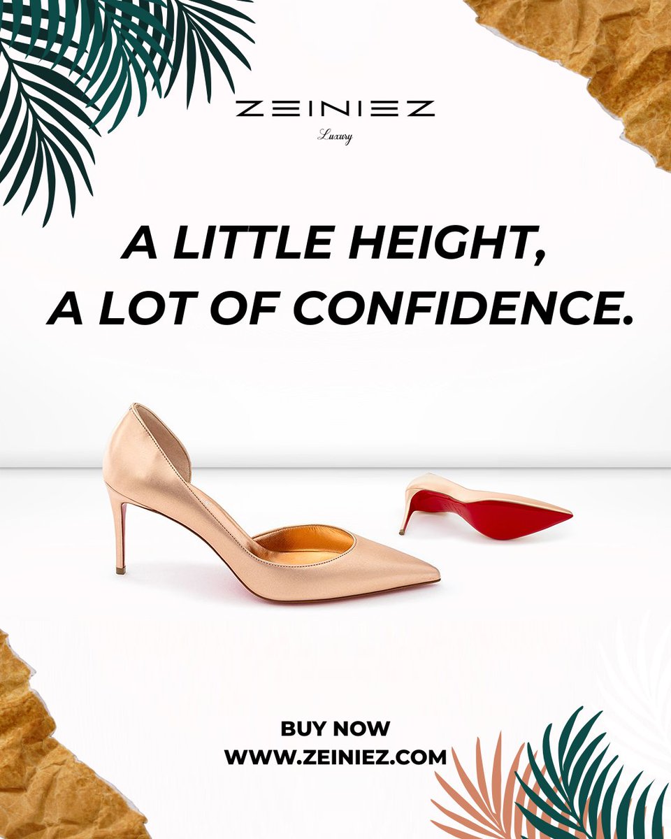 zeiniezcom's tweet image. A great pair of heels does more than add height. It adds confidence, elegance, and a touch of glamour to your everyday look. Designed for modern women who love timeless style.👠

#HeelsFashion #ModernStyle #FashionLook #WomenWithStyle #zeiniezluxury #zeiniezfashion  #zeiniezstore