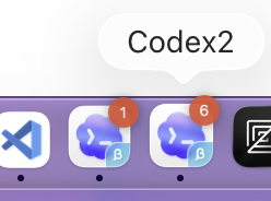 Two Codex app icons