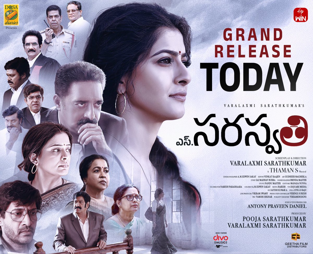 Parthreviews's tweet photo. S Saraswathi #Saraswathi is a gripping emotional thriller💫

@varusarath5 delivers a powerful performance, supported well by @prakashraaj and #Priyamani

An engaging first half, strong courtroom drama, and a memorable single-shot sequence keep the film interesting.

Bottom-line:
A gripping blend of emotion, mystery, and courtroom drama

Here is My #SaraswathiReview 👉🏻 https://t.co/yMrjX7Xc1o