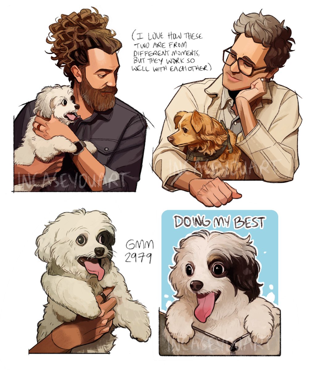 incaseyouart's tweet image. all the doggo studies from GMM 2979~

#gmm #goodmythicalmorning