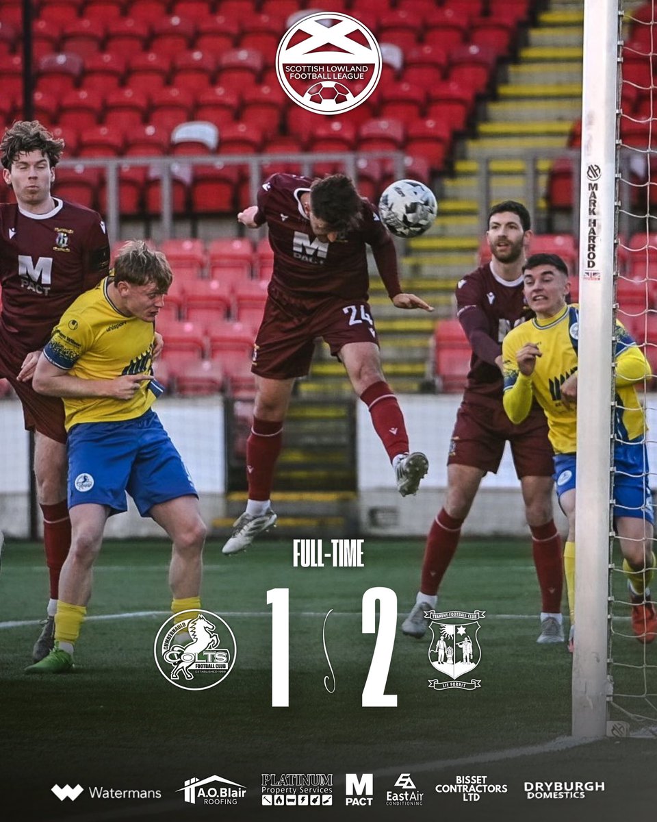 TranentFC's tweet photo. 𝐅𝐮𝐥𝐥-𝐓𝐢𝐦𝐞: 𝐂𝐨𝐥𝐭𝐬 1️⃣-2️⃣ 𝐓𝐫𝐚𝐧𝐞𝐧𝐭

Two second-half goals secure all three points on the road this afternoon! 🤩

👏 THANK YOU FOR YOUR SUPPORT! 

#TheBelters 🇱🇻 #LieForrit https://t.co/kOwUblztzx