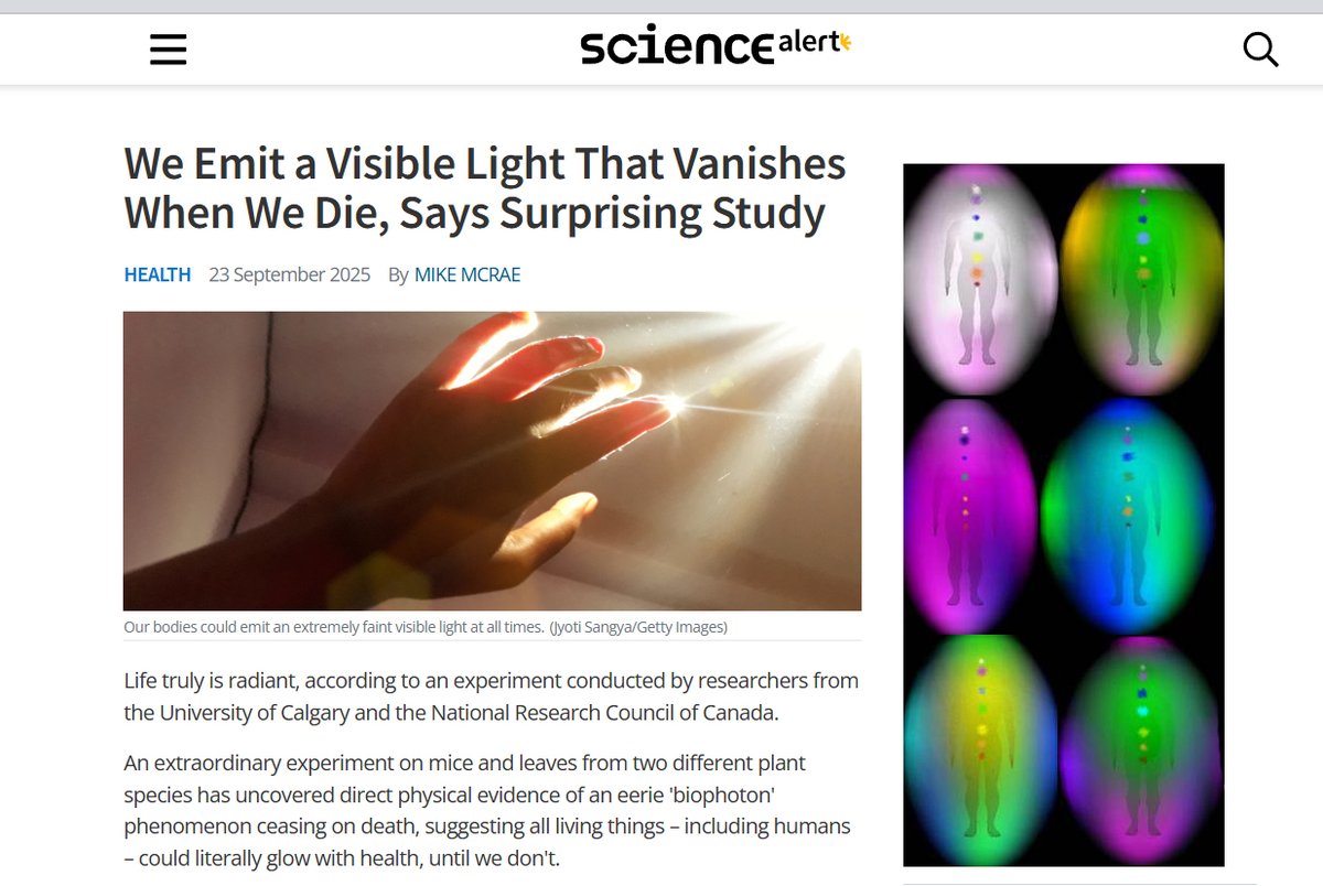 robertsepehr's tweet photo. Science is beginning to discover what healers, mystics, philosophers and sages have known for centuries regarding light, consciousness and the human bio-electromagnetic energy field surrounding the body (aura). ⚡️

Consciousness, Vril and the Human Aura 
https://t.co/HLeonsU1Fm https://t.co/cd3wN1L2XO