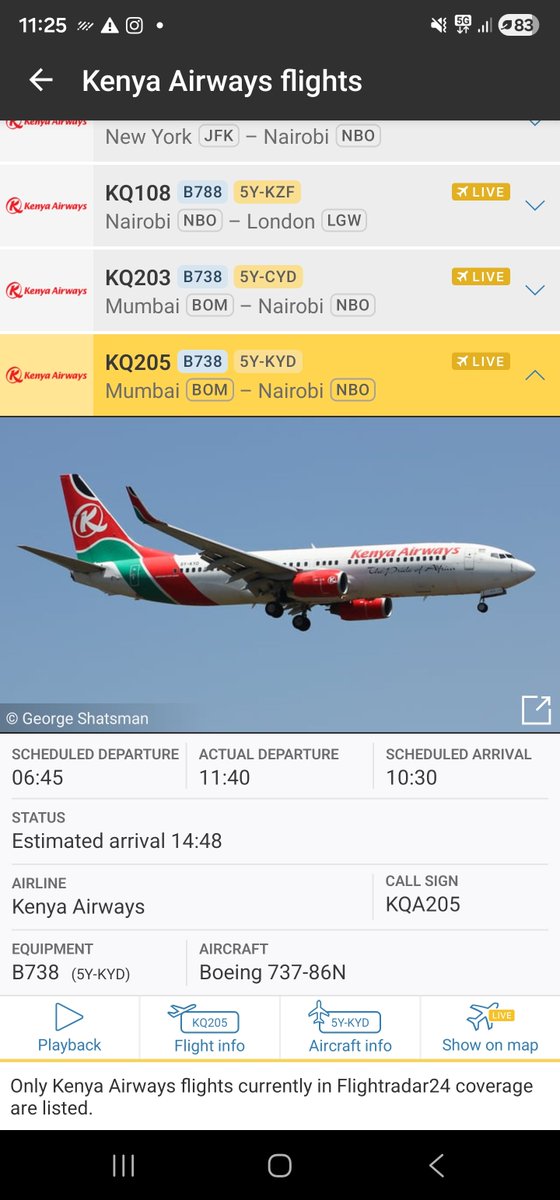 <a href="/chao_mbogho/">Dr. C</a> Apparently there’s a backlog of luggage from flights coming in from India. Some bags are being left behind and sent on the next flight because the aircraft being used on that route doesn’t have enough cargo space.