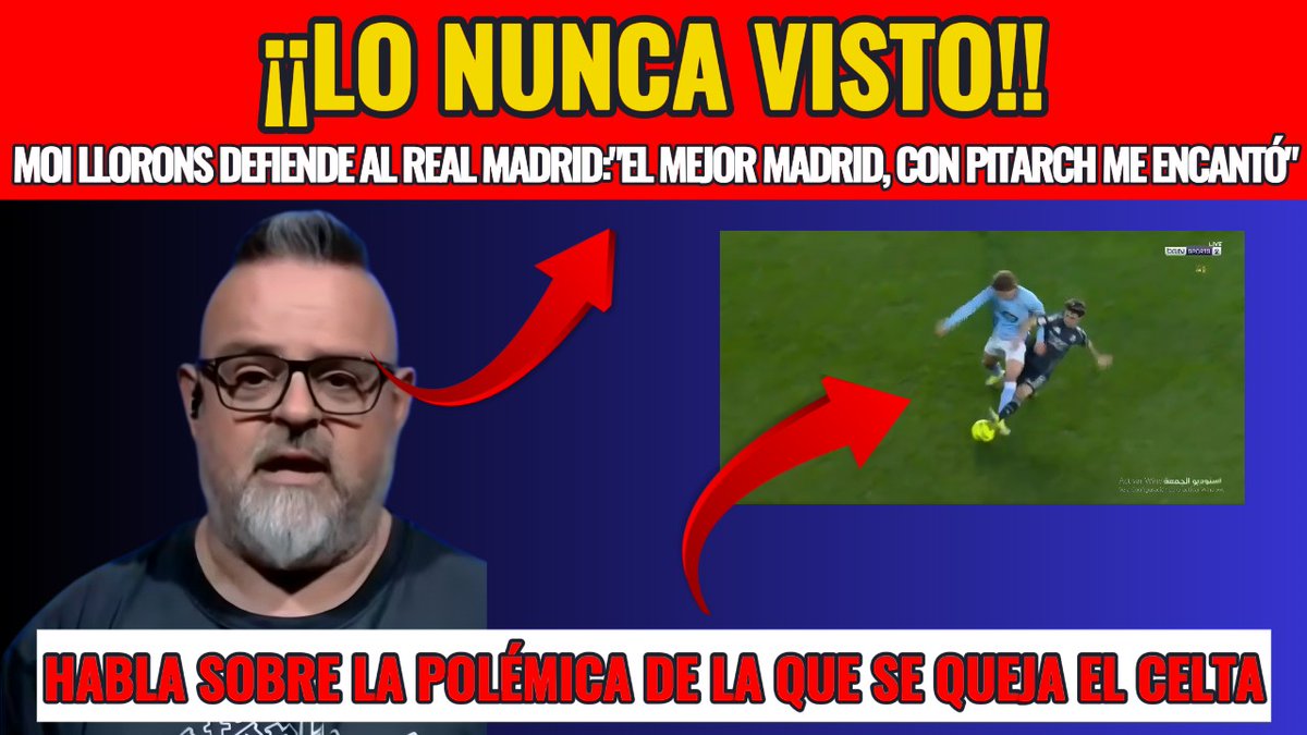 LO NUNCA VISTO: Moi Llorens defiende al Real Madrid en ESPN youtu.be/FVq-1JFEH04?si… a través de <a href="/YouTube/">YouTube</a>