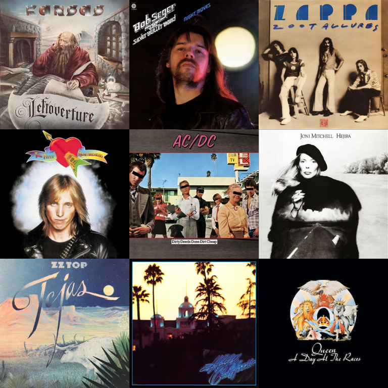 which TWO of these 1976 albums are you keeping? 🎶🎸🎹🎤🥁