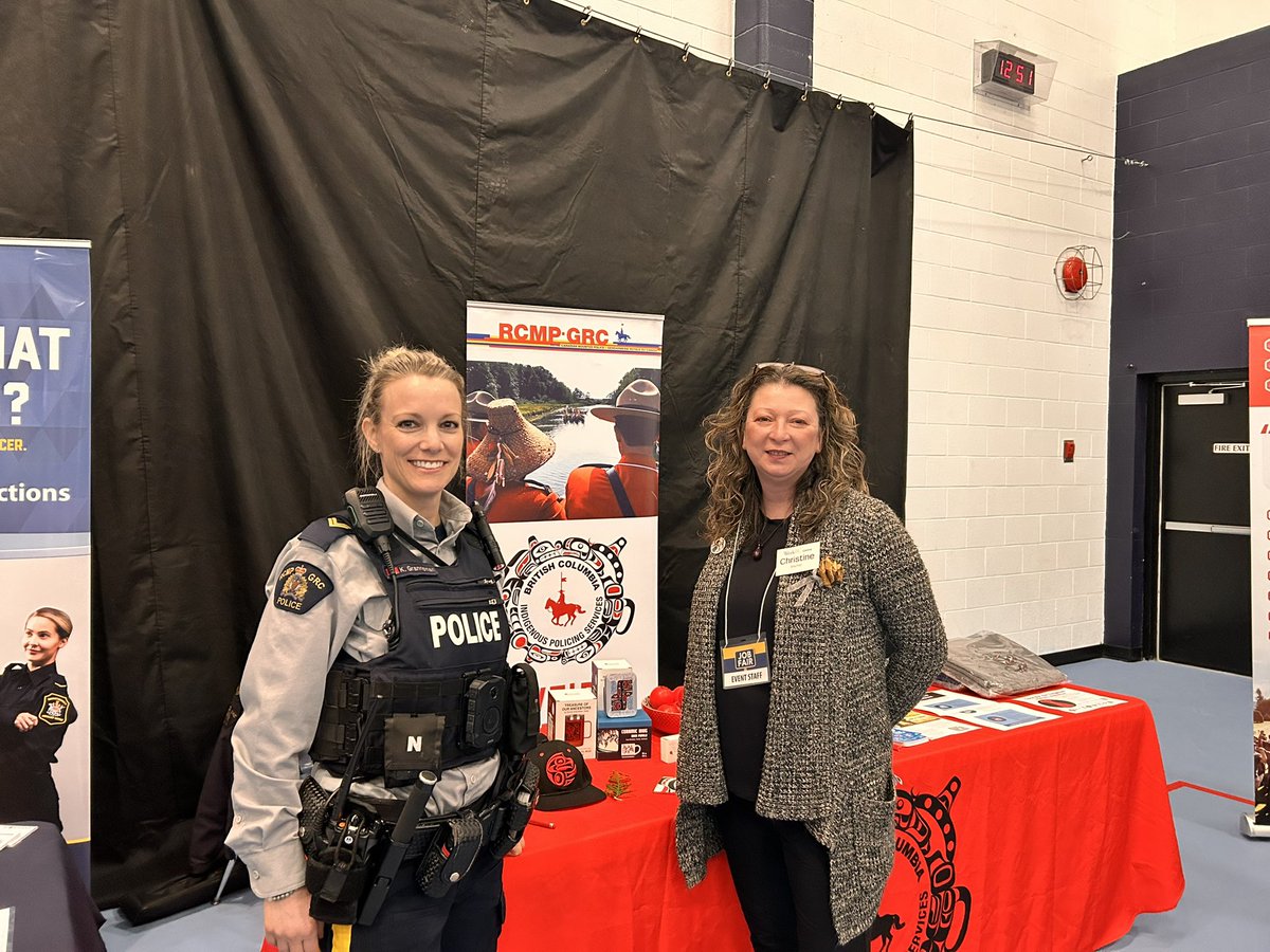 SCCPoffice's tweet photo. We had a great day of interacting with community, potential volunteers, those with aspirations to join RCMP in their future at the @WorkBC Job Fair.  We look forward to supporting them through Volunteering at ccpes@shaw.ca 250-597-7927 sccp@shaw.ca  250-929-7222 @RoadSafetyCWoo https://t.co/xfIblDJUUX