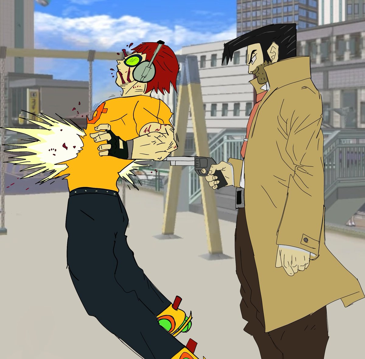 Captain onishima if he was smart #jetsetradio #jsr