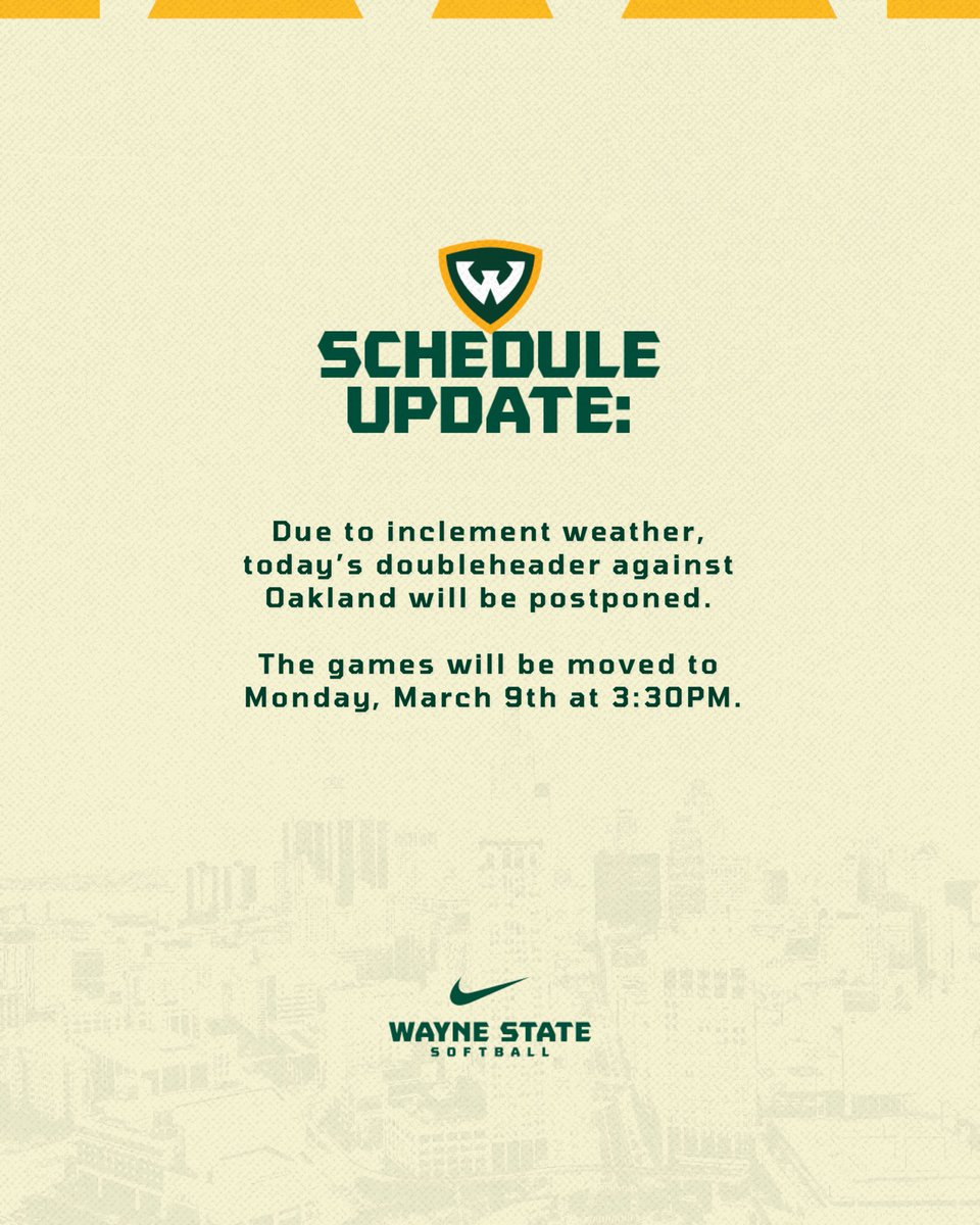 Wayne State Softball tweet media