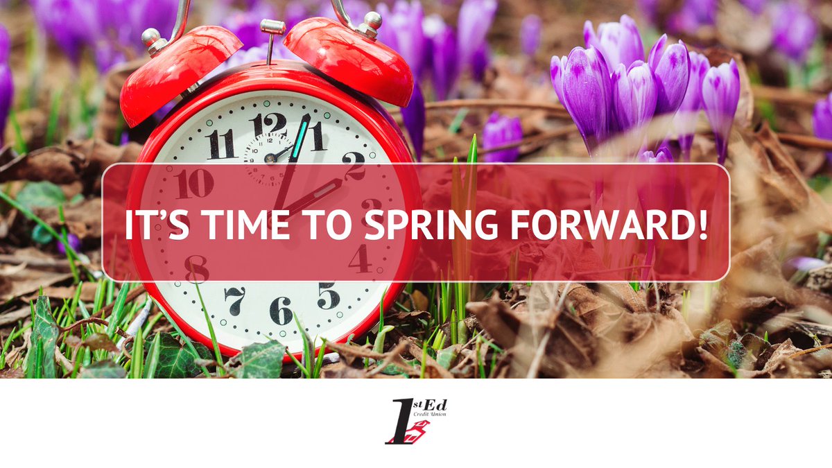 Don't forget, daylight saving time is beginning soon! Remember to set your clocks ahead tonight, spring is right around the corner!