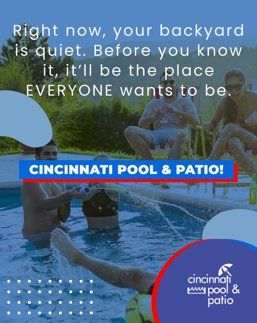 Right now, your backyard is quiet. Before you know it, it’ll be the place EVERYONE wants to be. 
Scheduling your pool opening early means no last-minute stress. 
Call (513) 554-0000 today or visit cincinnatipoolandpatio.com today! 

#poolsupplies #cincinnati