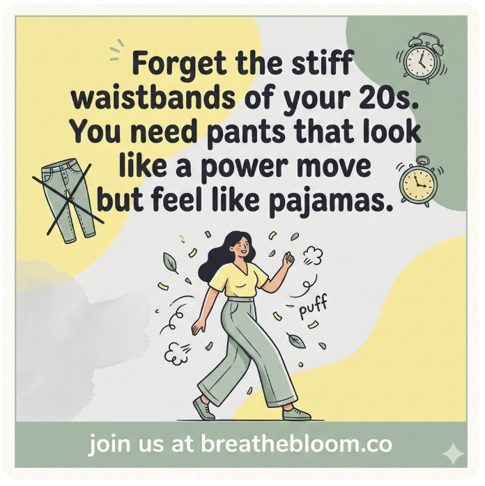 bloom_breathe's tweet image. Ditch stiff waistbands for a power move that feels like pajamas. 🥂 The Elevated Knit Trouser: Look like a boss, feel like you’re in leggings. 💛✨

Daily Tips: pinterest.com/breathebloomwe…
Blog: breathebloom.co/the-wellness-b…

#WFHStyle #CozyChic #BreatheBloom #Wellness 🌼