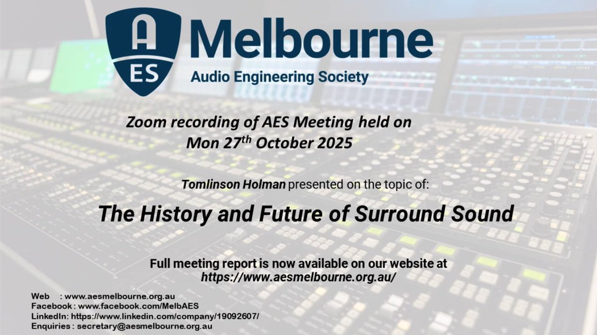 Audio Engineering Society tweet media