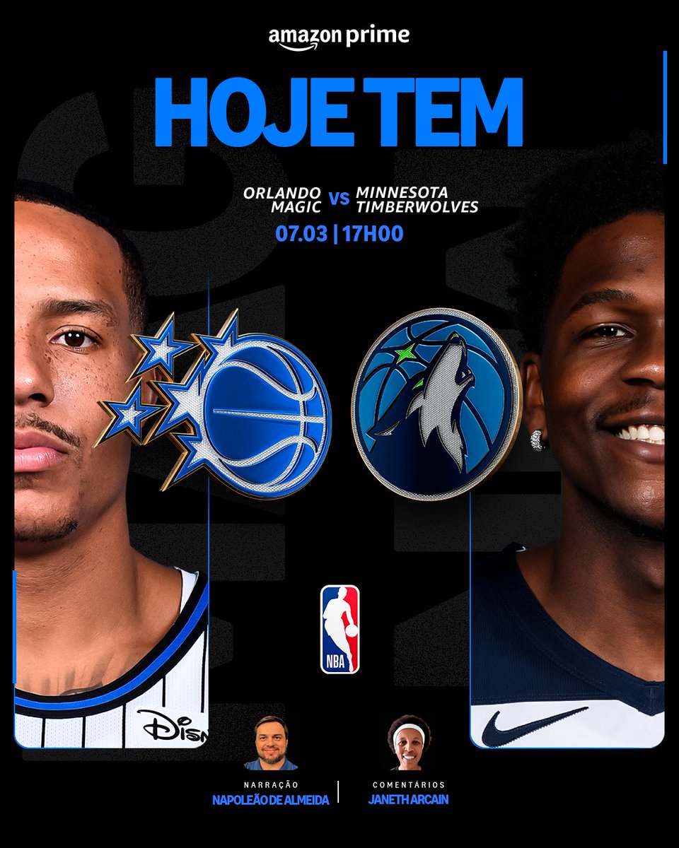 pvsportbr's tweet image. ORA CURTIR SEU SÁBADO NO MODO PRIME??!!🤝🏀

Sabadão à tarde já tem programação confirmada, se liga só no jogo de hoje!!!🤩🏀

#NBANoAmazonPrime #NBA #OrlandoMagic #MinnesotaTimberwolves