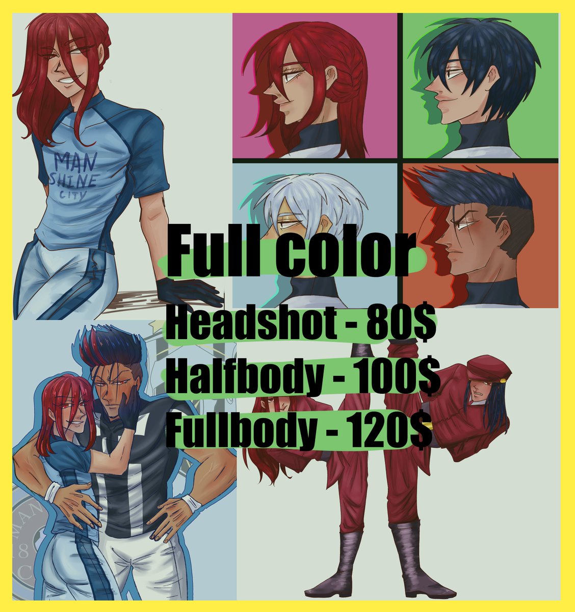 RenSeiju's tweet photo. Commissions open

ONLY PAYPAL

Each new character + 50%
Payment after sketch https://t.co/0eWHoaBdgN
