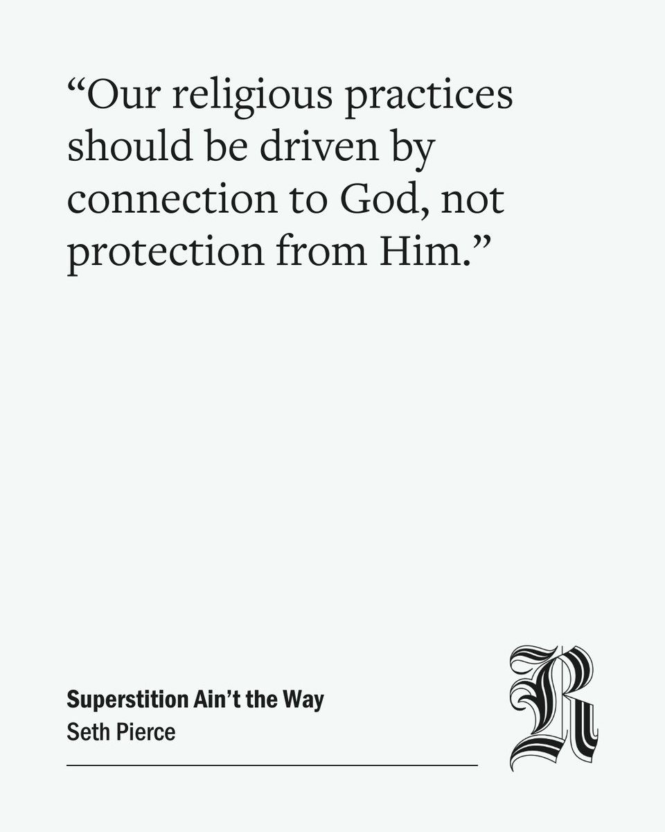 Superstition twists devotion into formulas and fear. Faith is trust in God, not fear of punishment.
adventistreview.org/theology/teach…
#TrustGod