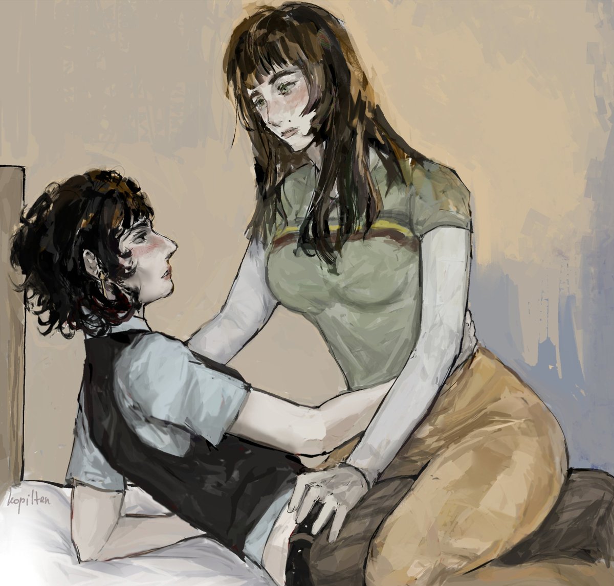 kopilten's tweet photo. sumiko #lesbyler 💠 #byler https://t.co/66srFSEpM4