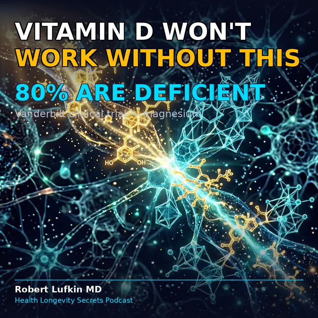 As a medical school professor, I've watched patients take vitamin D for years with zero improvement in their blood levels.

Now a Vanderbilt clinical trial explains why: they're missing magnesium.

Key findings:
> Magnesium RAISED vitamin D in people who were deficient
> But