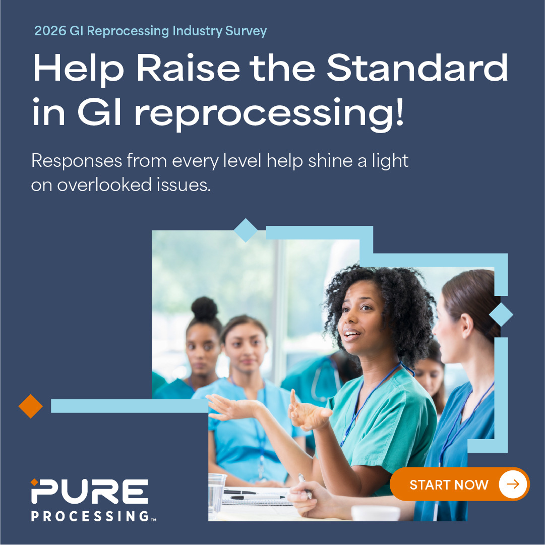 Need something productive to do this weekend?

Take the 2026 GI Reprocessing Industry Survey. (hubs.ly/Q045KKkJ0)

Add your voice and help Raise the Standard in #GI reprocessing.