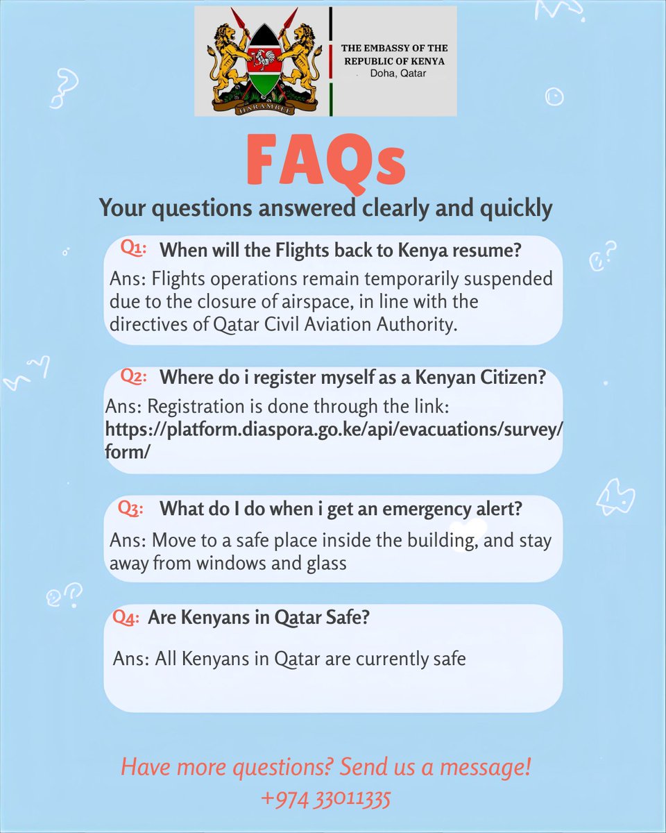 Kenya Embassy Qatar tweet media