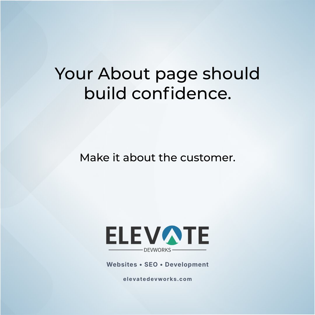 elevatedevworks's tweet photo. Your About page isn’t just your story, it’s your credibility page. People read it to answer this question “Can I trust this business?”

Include 4 elements: who you help, what you do, why you do it, and proof (reviews, projects, credentials, years, photos). https://t.co/rD79ZOxUcb