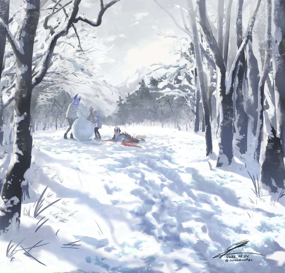 superman3go's tweet photo. snowman https://t.co/qoelWK2ppX
