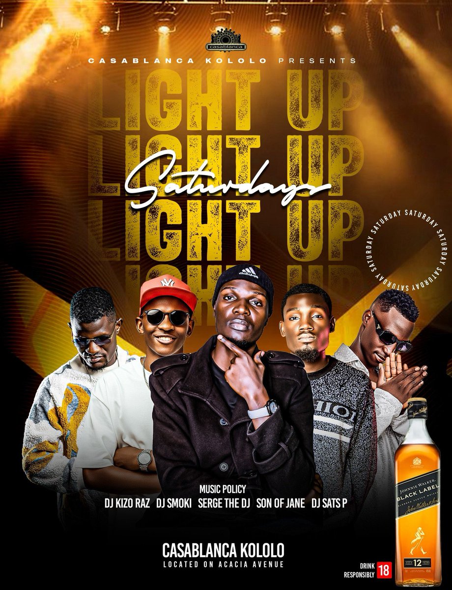 CasaBlanca_kol's tweet photo. Tonight is gonna be epic in #LightUpSaturdays at #CasablancaKololo.
Even in the cold, we can keep you warm ๐ https://t.co/mO9nBMj9n4
