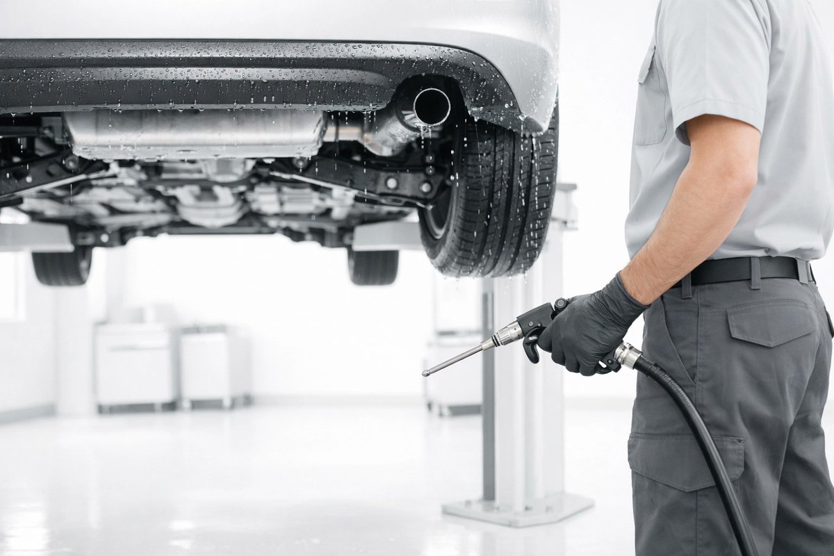 QCDautocentre's tweet photo. Time for a deep scrub! 🧼 Our underbody health checks and cleaning services keep corrosion at bay. Clear communication, transparent pricing, and service plans: every time. 🦆✨ #Brackley #Bicester #Banbury #Towcester #CarCare #NoMoreRust https://t.co/6f4puvI8rF