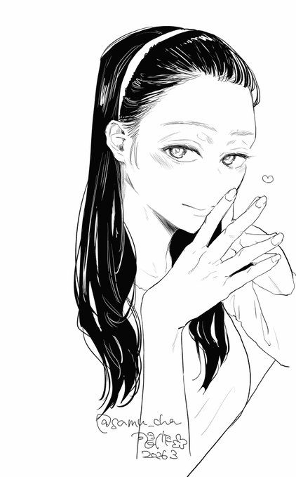 習作。 おでこちゃん黒髪ver. トーンなし線画で画面が締まるのが利点。 自分の描く女子が、自分好みすぎる。