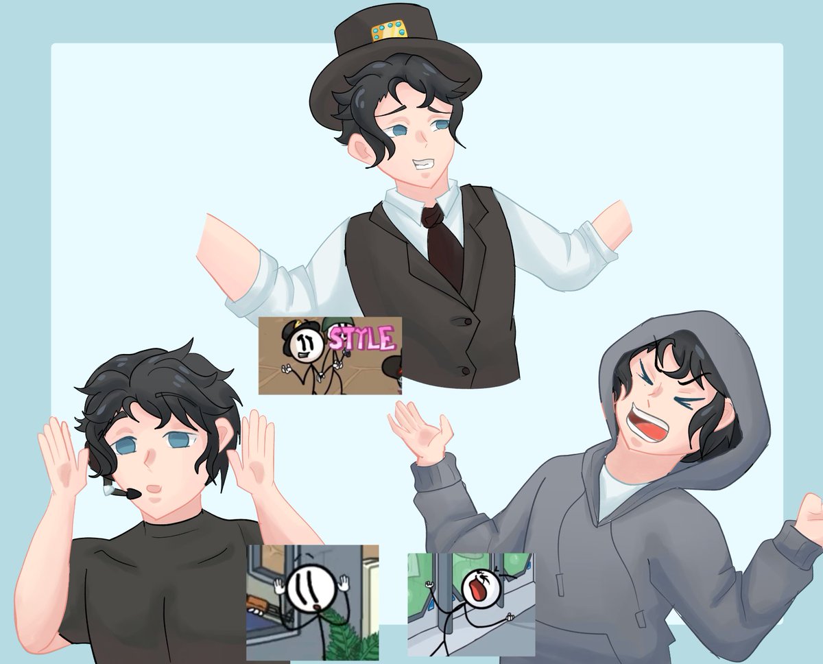 HToraki's tweet photo. Hey! How are you going? I know that there’s plenty of these but anyway I’ll like to show my humanized #HenryStickmin from #thsc hope you like it 💗 https://t.co/un7AuD01o2