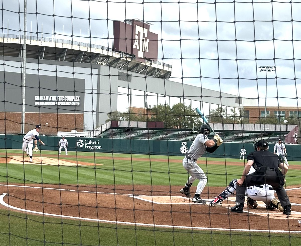 Game 3 of the series as <a href="/aggiebaseball/">Texas A&M Baseball</a> faces the grizzlies of oakland in Olsen Field at Blue Bell Park for the last time in the regular season! #BTHOoakland #Whoop